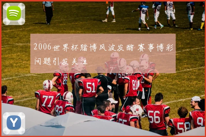 2006世界杯赌博风波发酵 赛事博彩问题引发关注